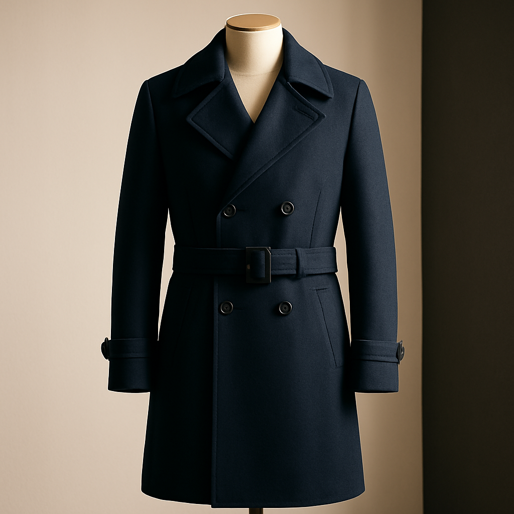 The Hudson Navy Trench Coat