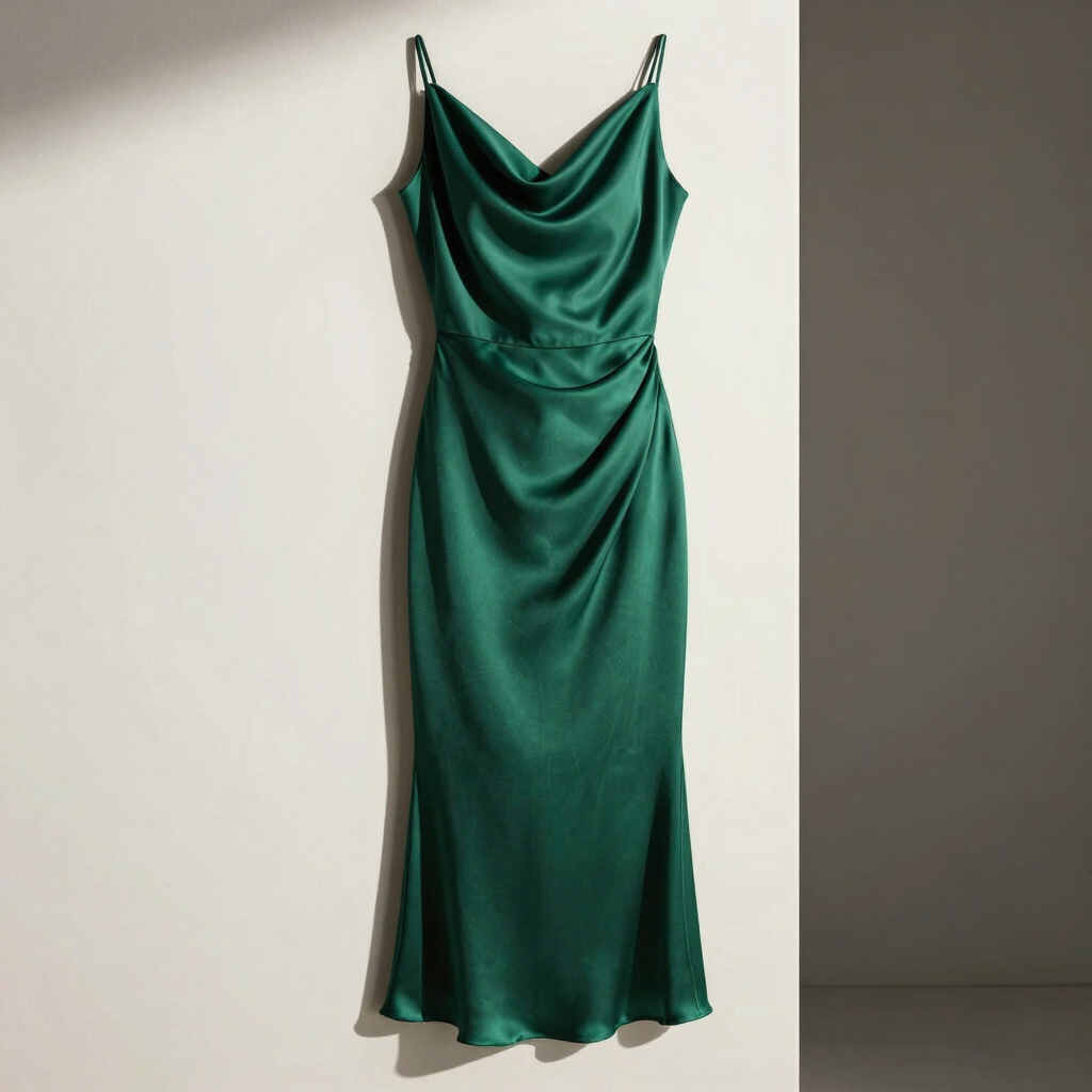 Empire Silk Midi Dress