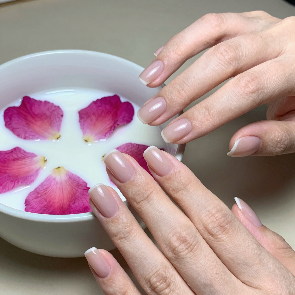 Luxury Rose Petal Manicure