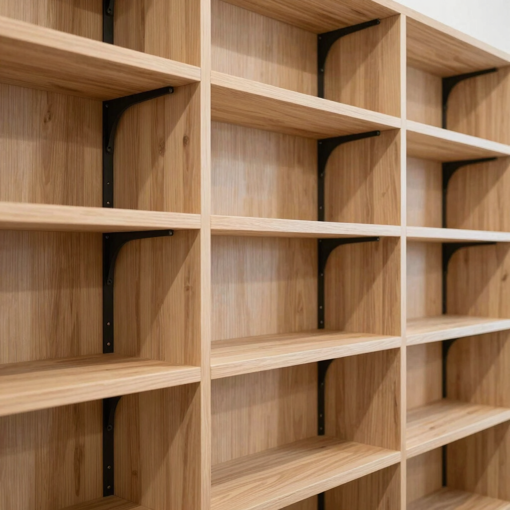 Tier 4: Custom Anchored Wall Shelving