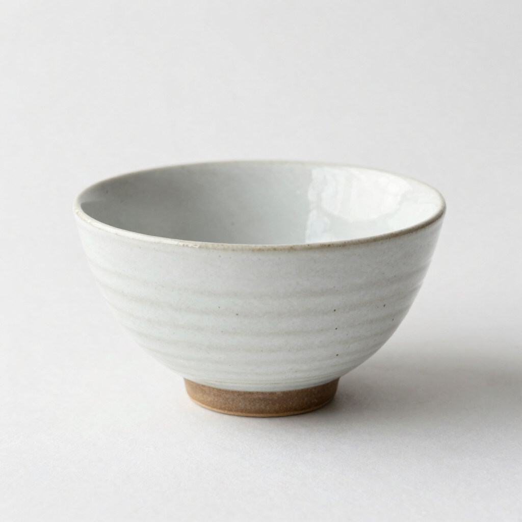 Chawan Keramik Matcha Bowl - Shino White