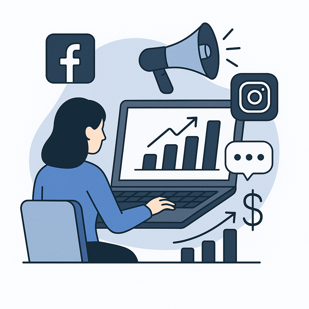 Digital marketing analytics dashboard