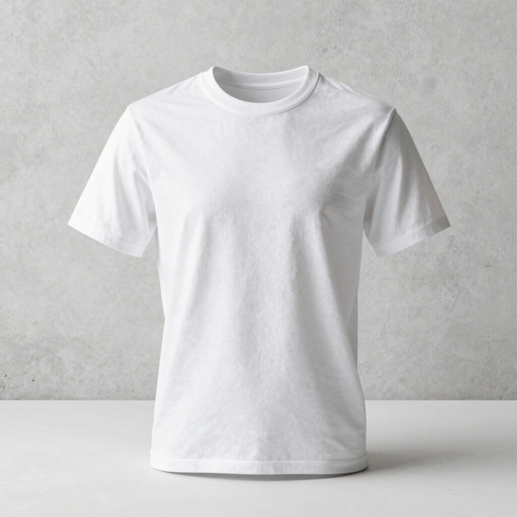 SCULPTED T-SHIRT IN CHALK WHITE