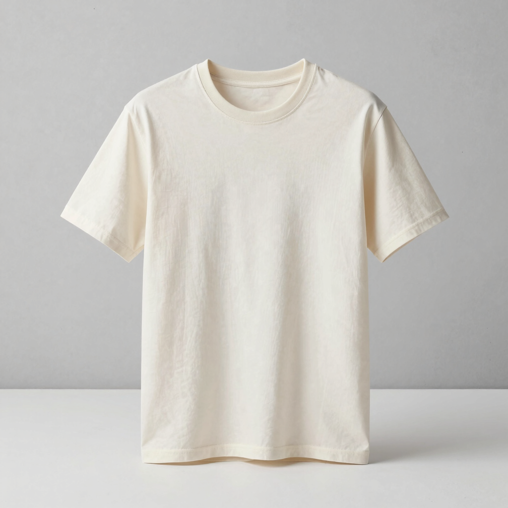 BOX T-SHIRT IN COLD OYSTER
