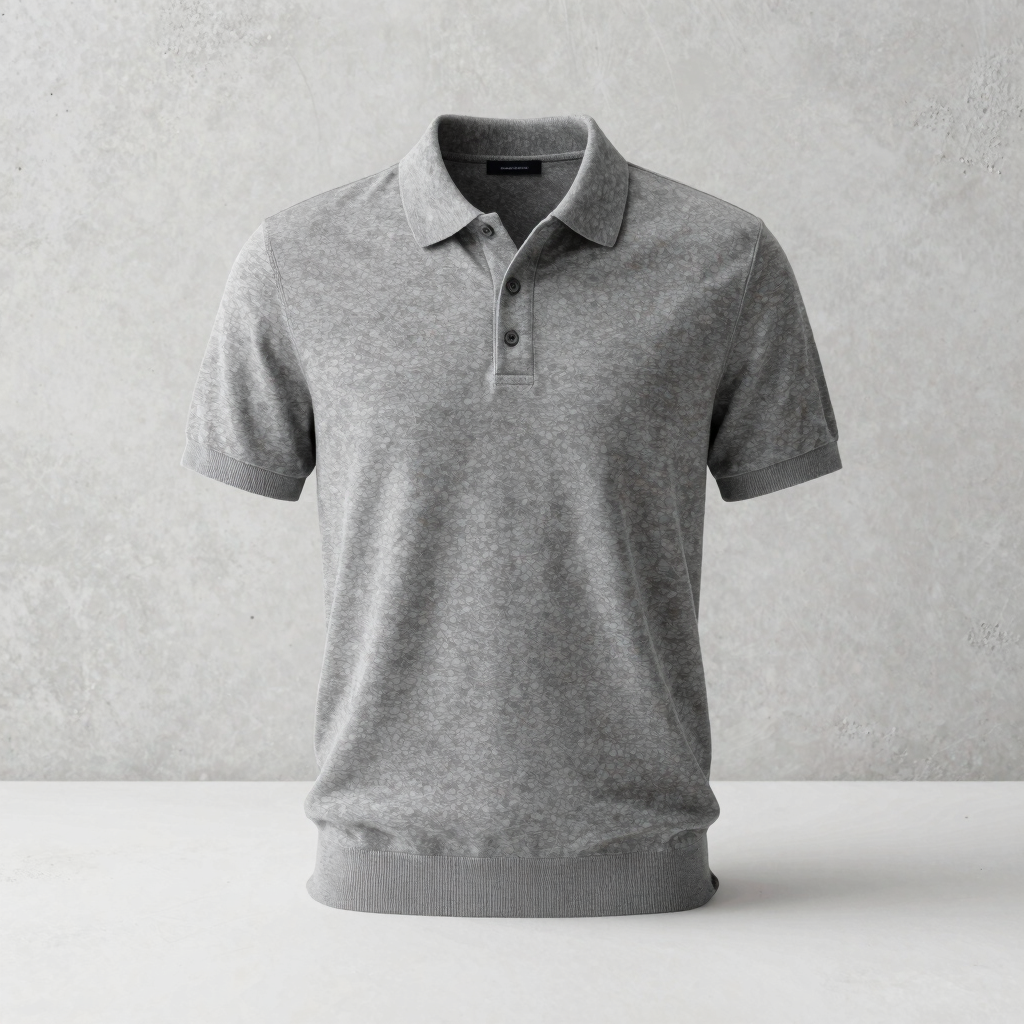 STRUCTURED POLO IN DEEP STONE