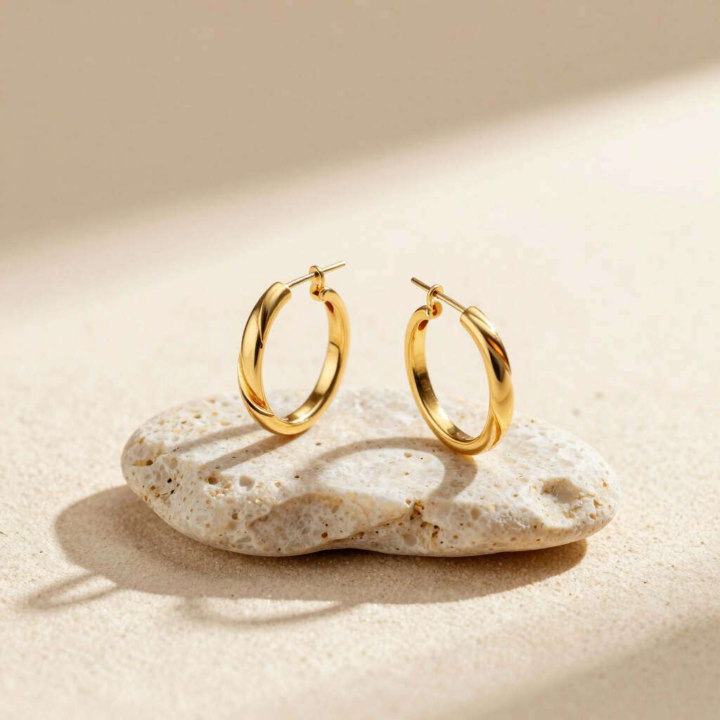Freya Twisted Hoop Earrings