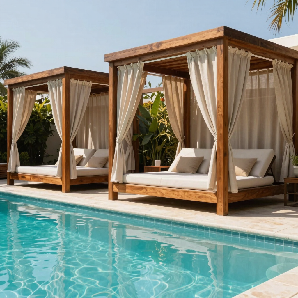 Private Poolside Cabana Rental