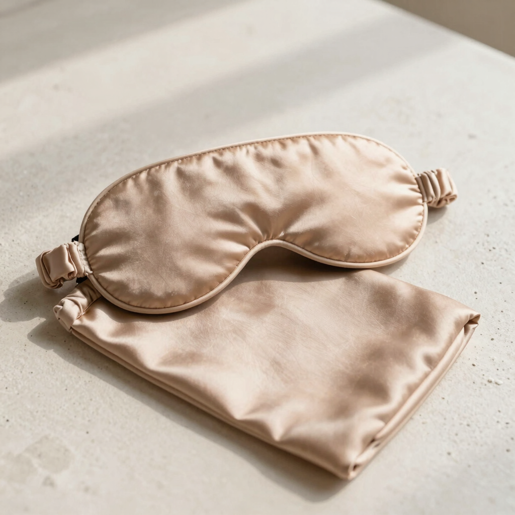 Silk Crepe Eye Mask and Pouch