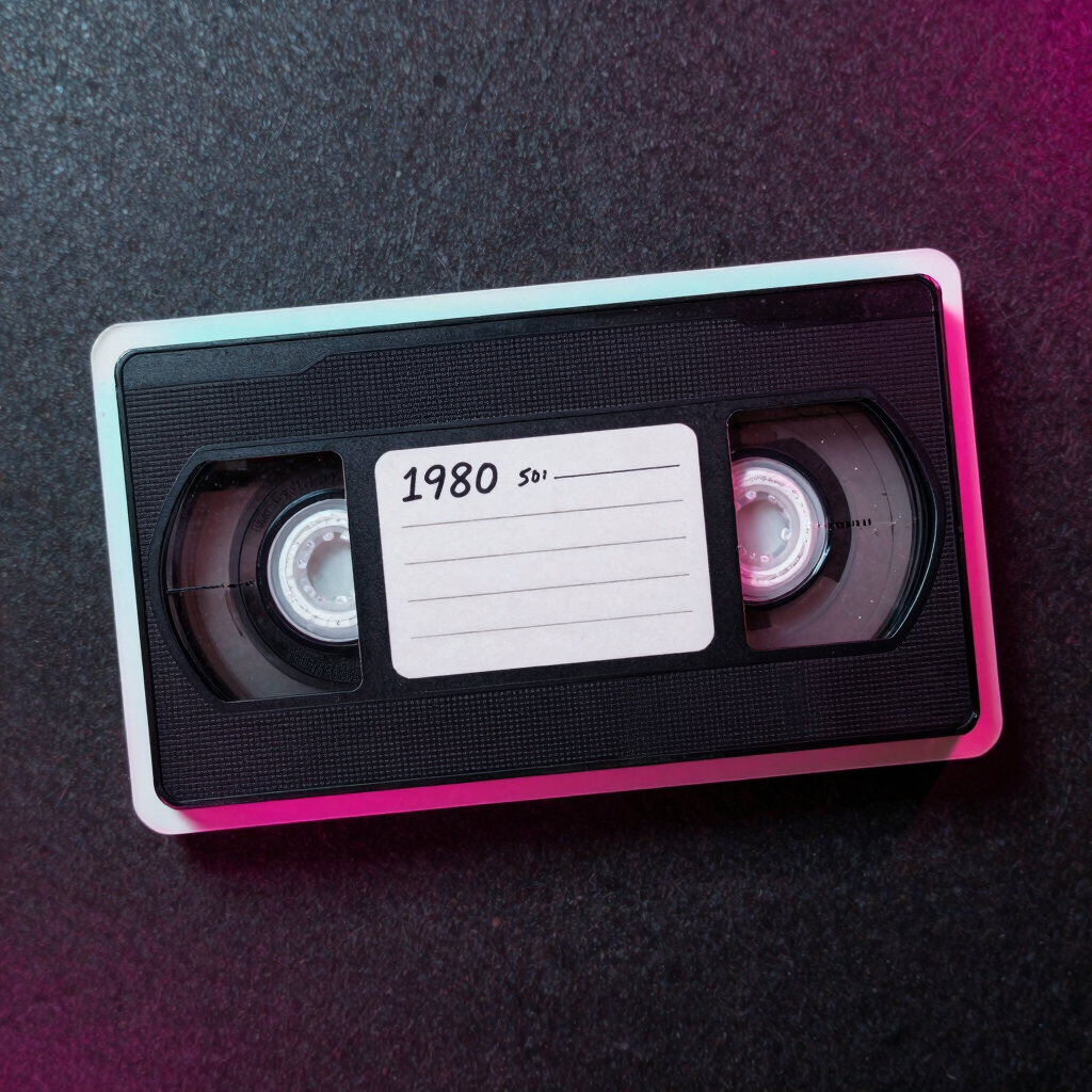 Retro VHS Cassette Sticker