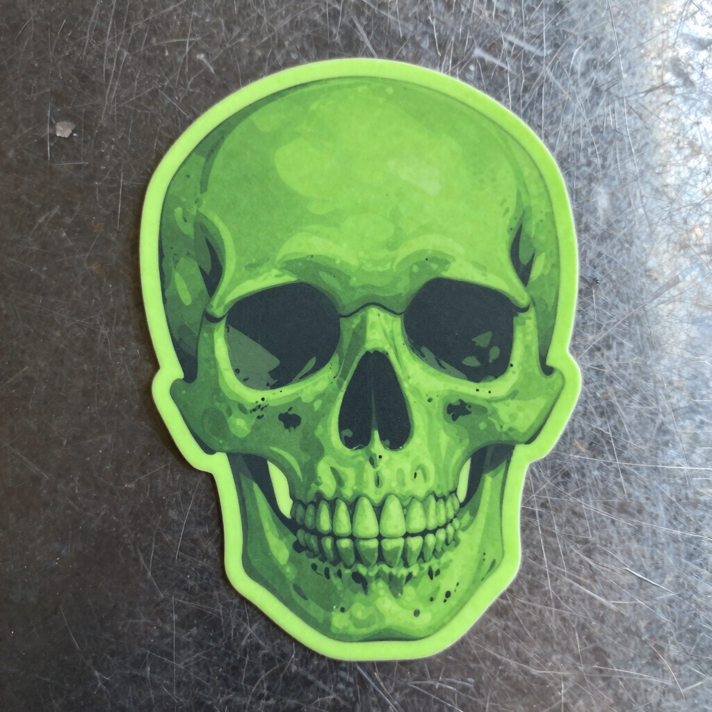 Cyber Skull Vinyl Sticker