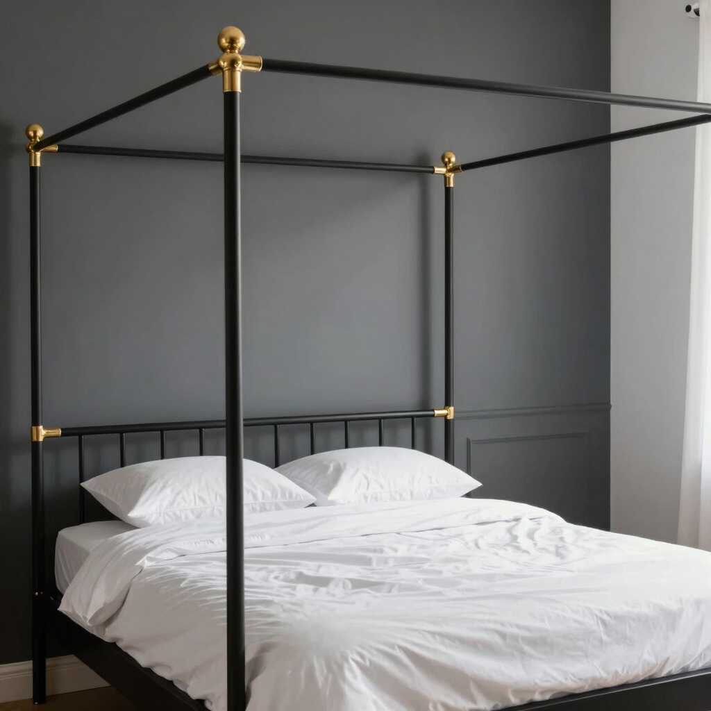 The Laurent Gilded Canopy Bed