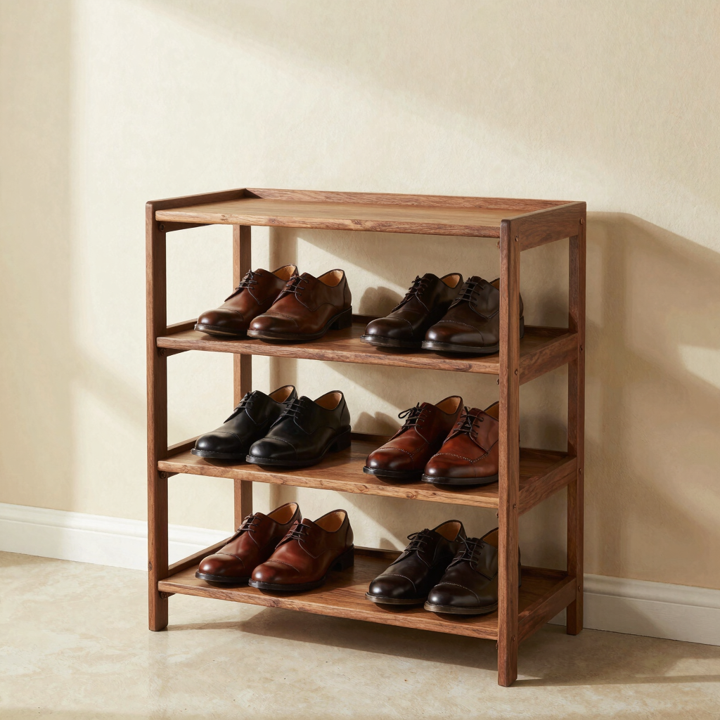 Medina 4-Tier Walnut Brown Organizer