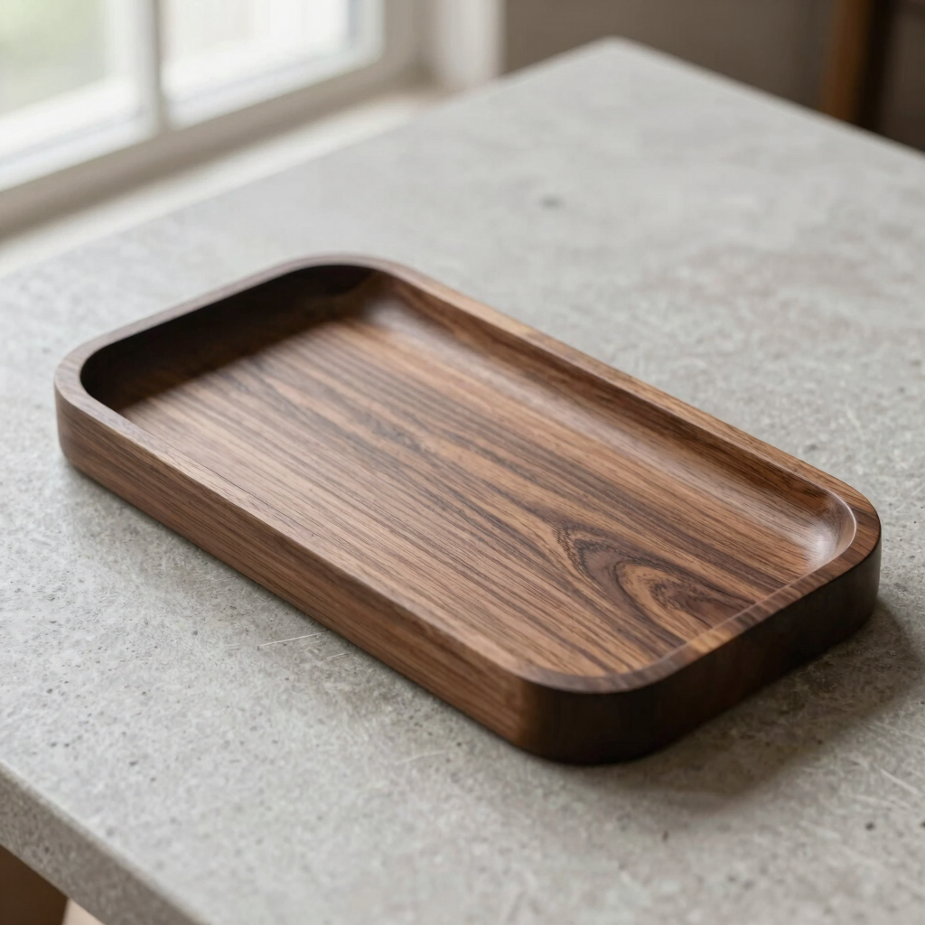 Monolith Walnut Pen Tray