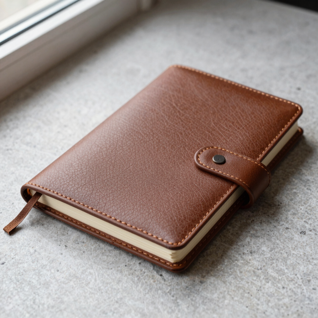 Pebble-Grain Leather Journal
