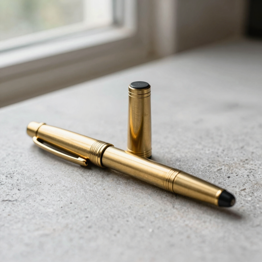 The Nomad Brass Fountain Pen