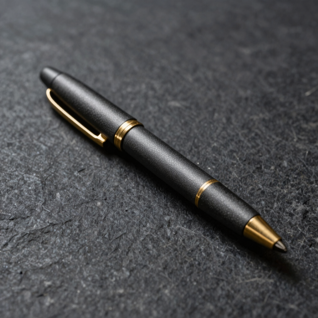 Solid Brass & Graphite Pen