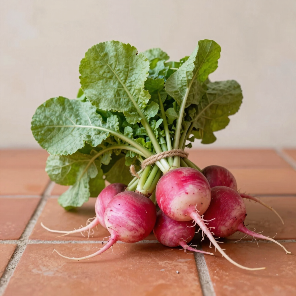 Organic Crimson Radish Bunch