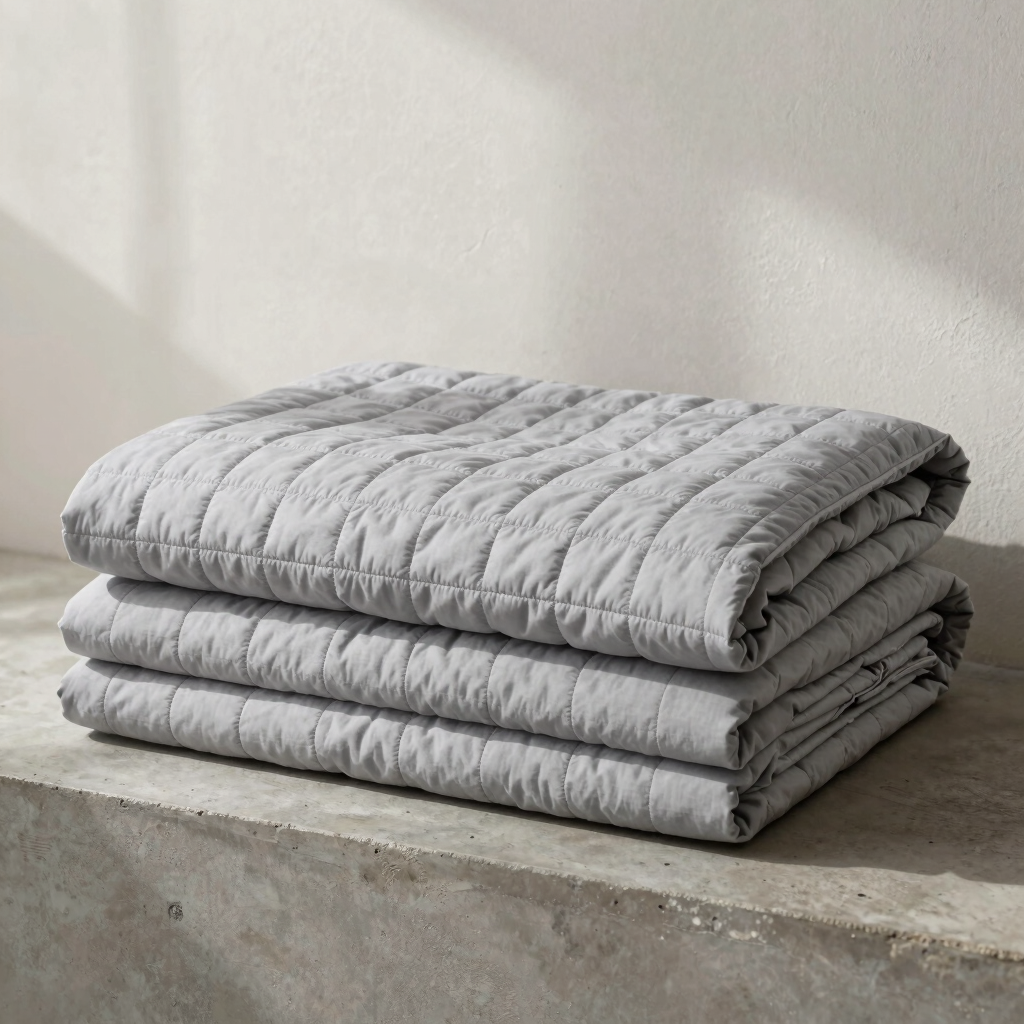 Grid Stitch Bed Quilt