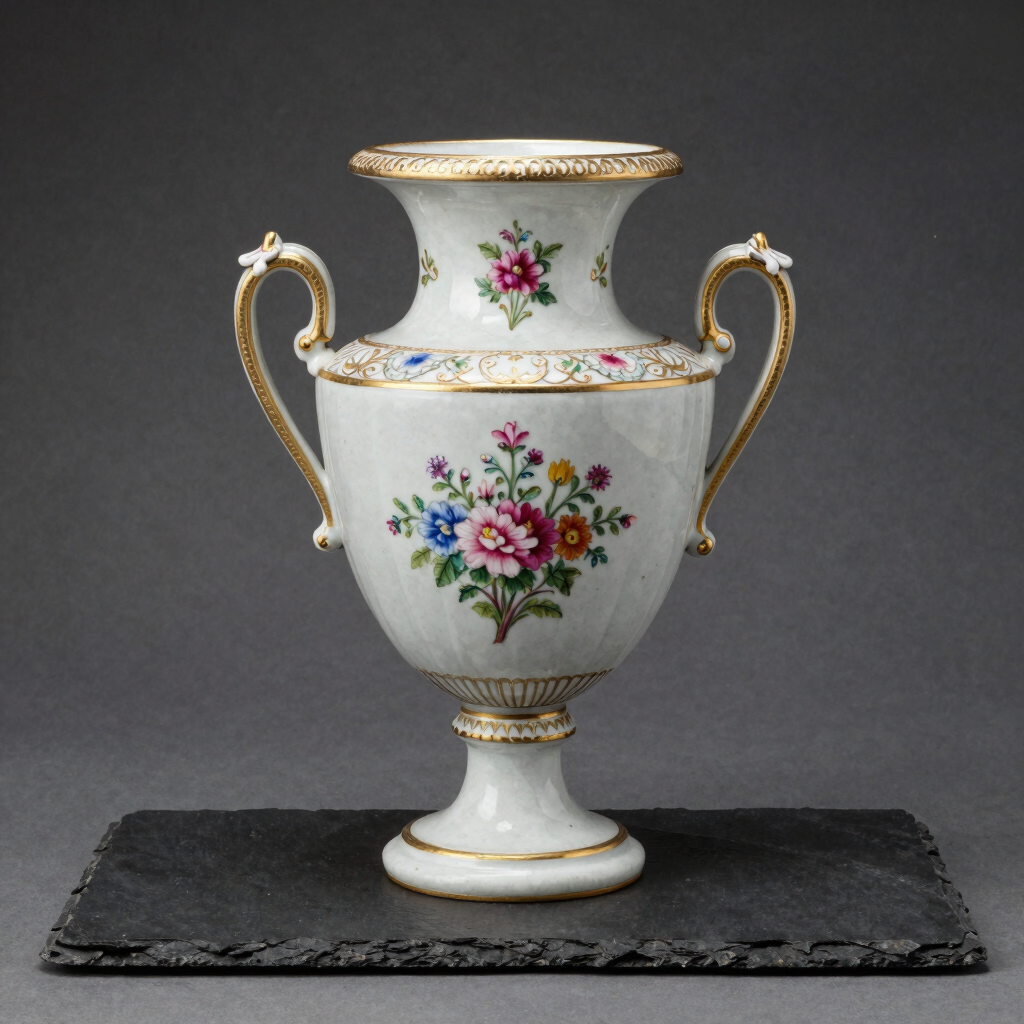 Meissen Porcelain Floral Urn