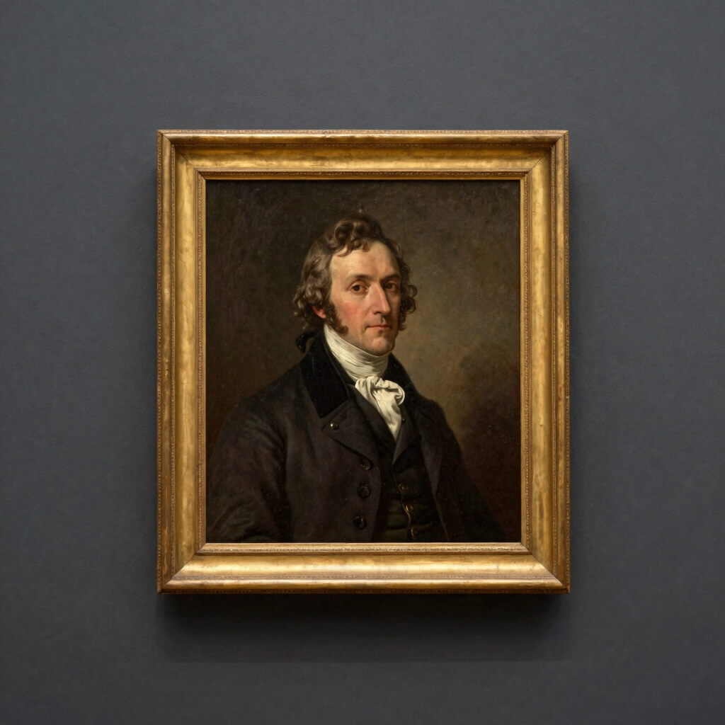 19th Century French Oil Portrait