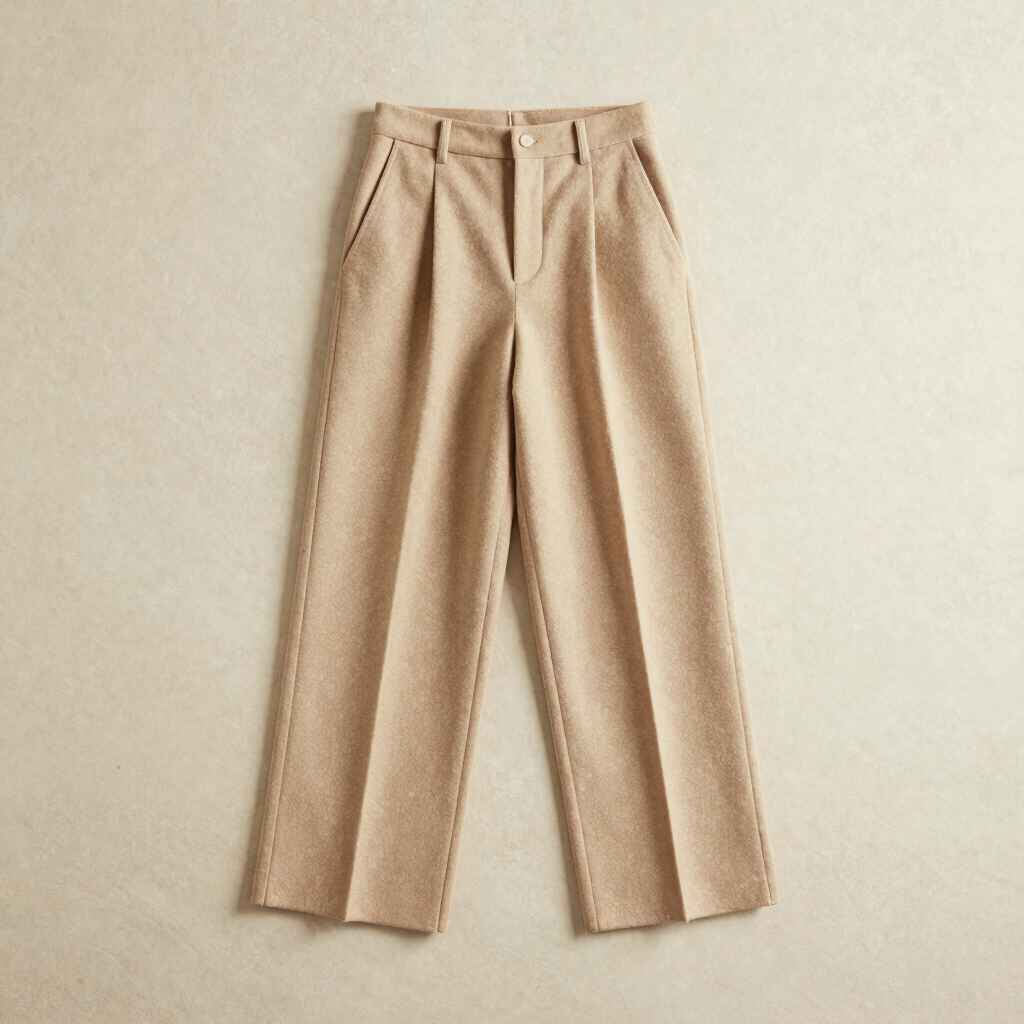 Pantalon Wide-Leg Laine Beige