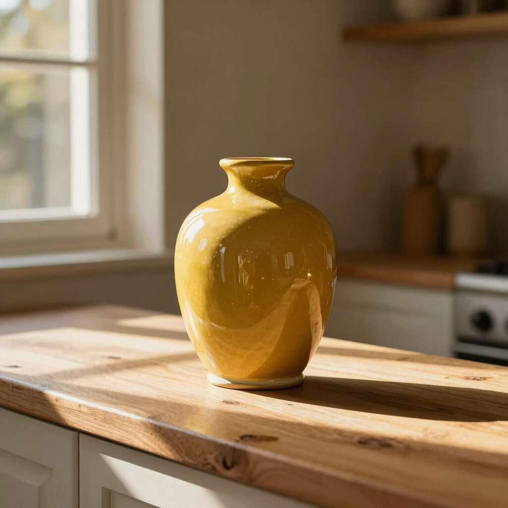 Sun-Drenched Ceramic Bud Vase