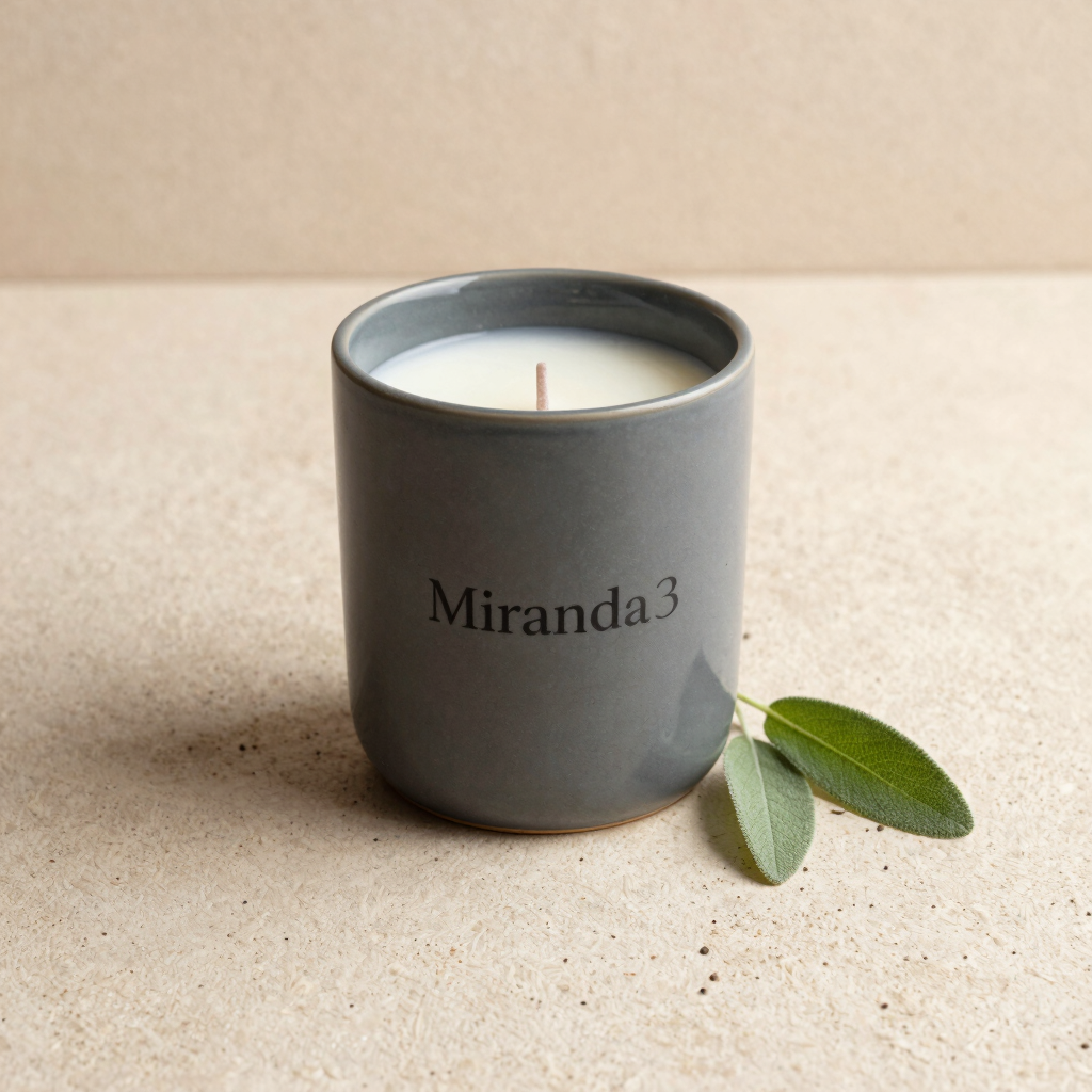 Vela de Meditación Tierra y Silencio