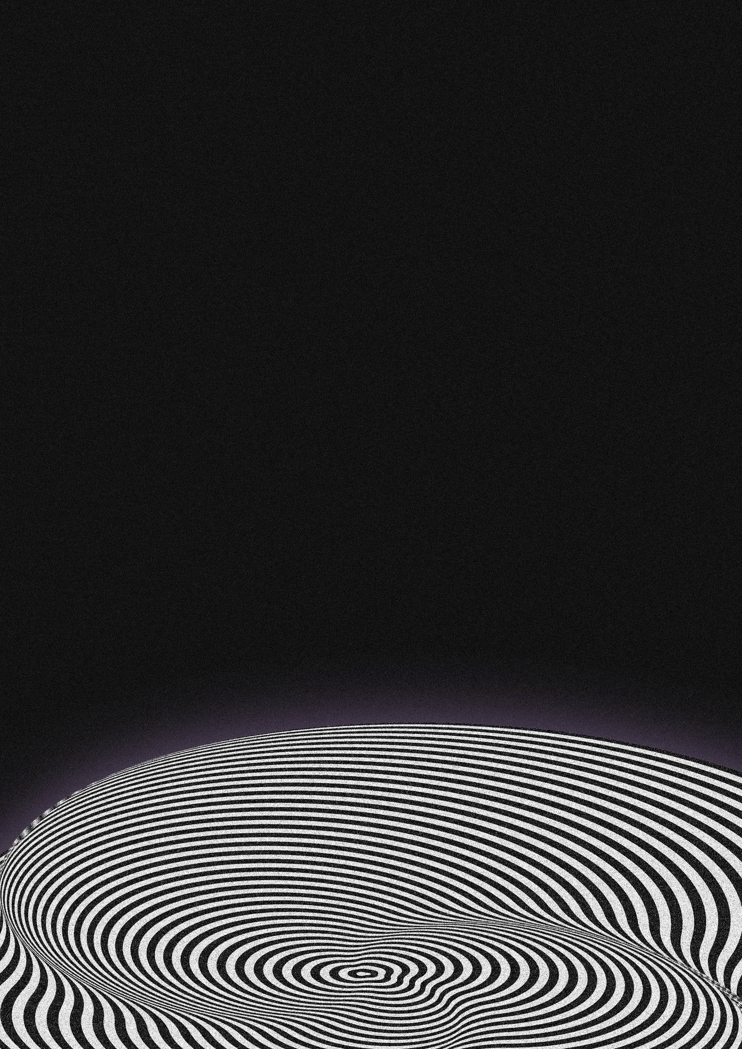 an abstract photo of a curved building with a blue sky in the background