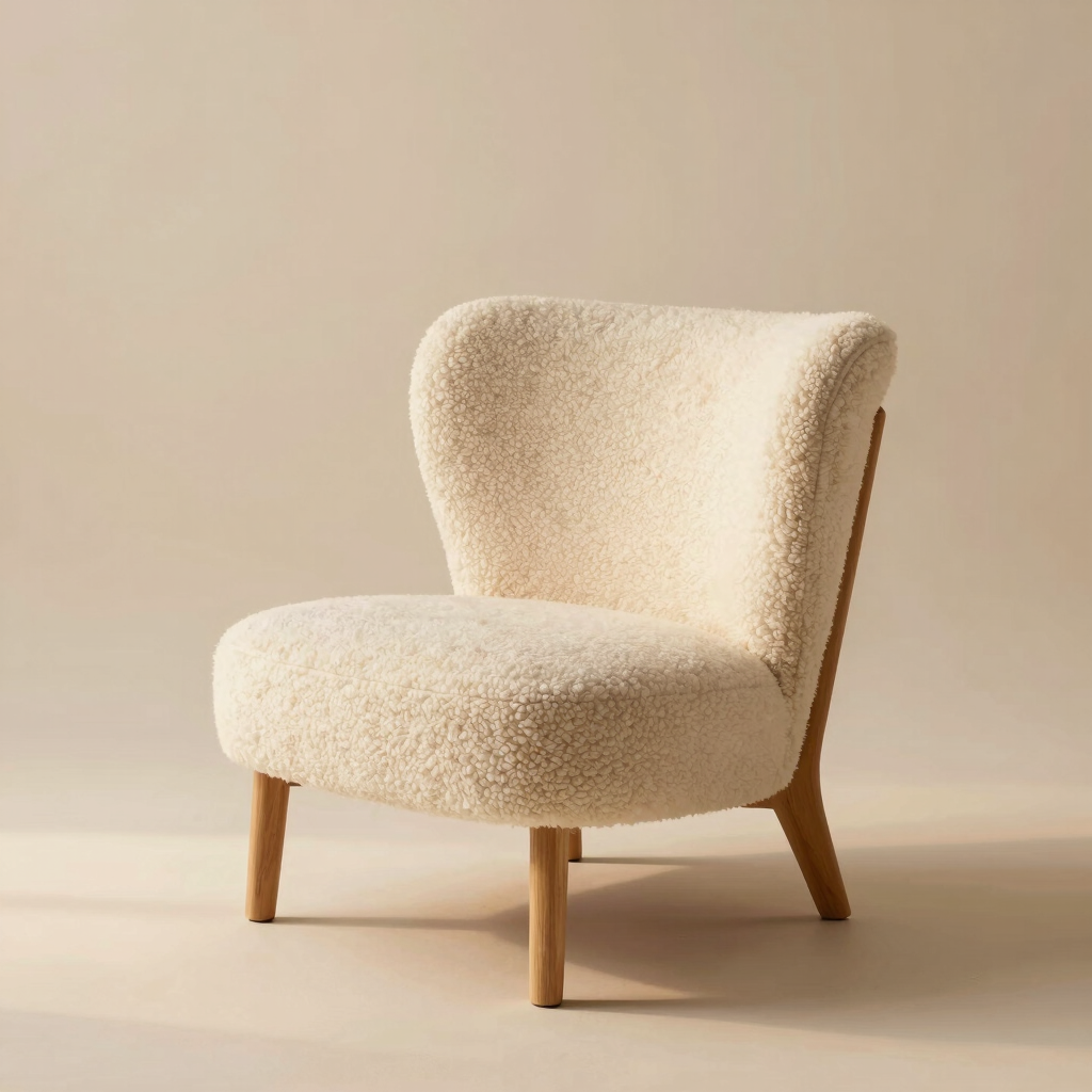 Burrow Bouclé Accent Chair