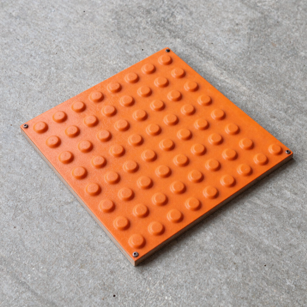 Safety Orange Warning Tactile Tiles