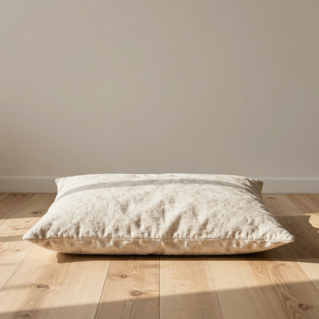 Tactile Linen Floor Cushion