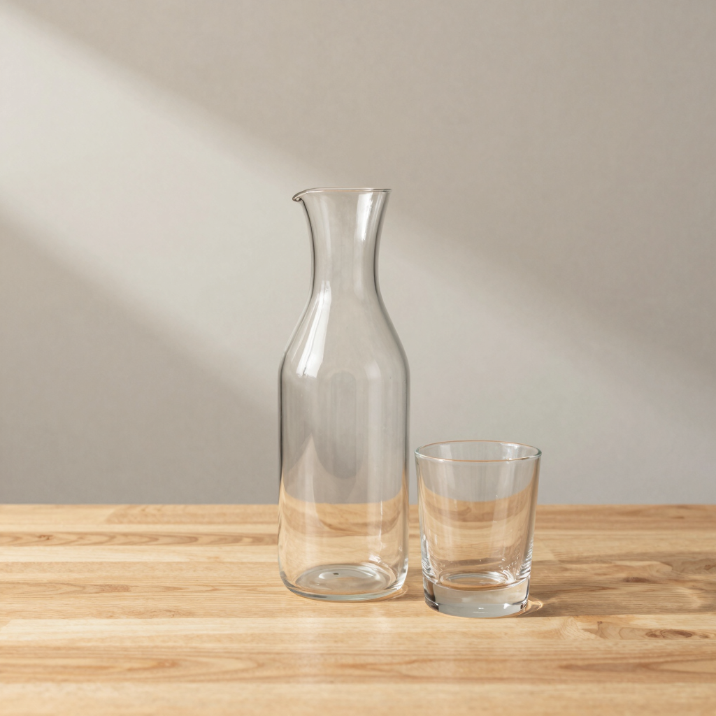 Smoked Glass Water Set
