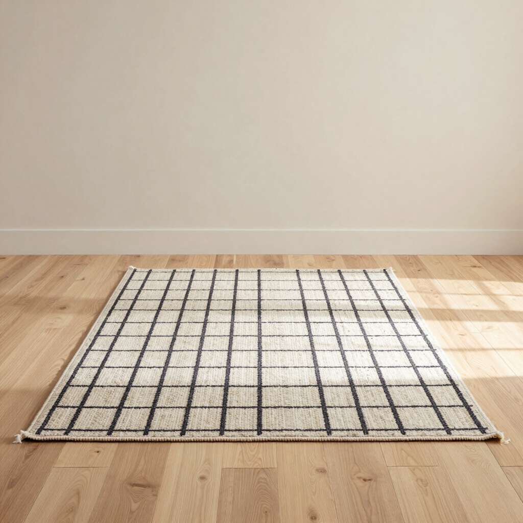 Geometric Grid Area Rug