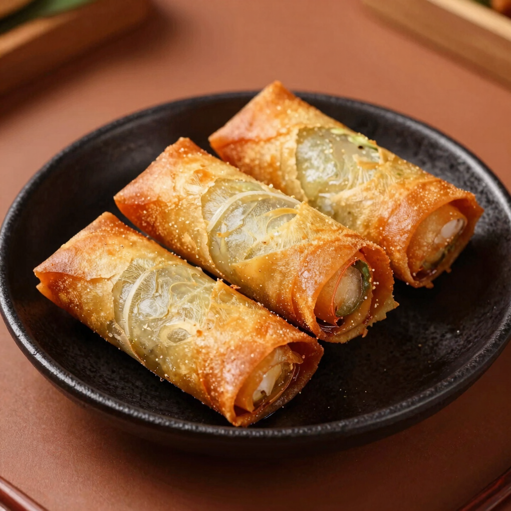 Crispy Seafood Spring Rolls