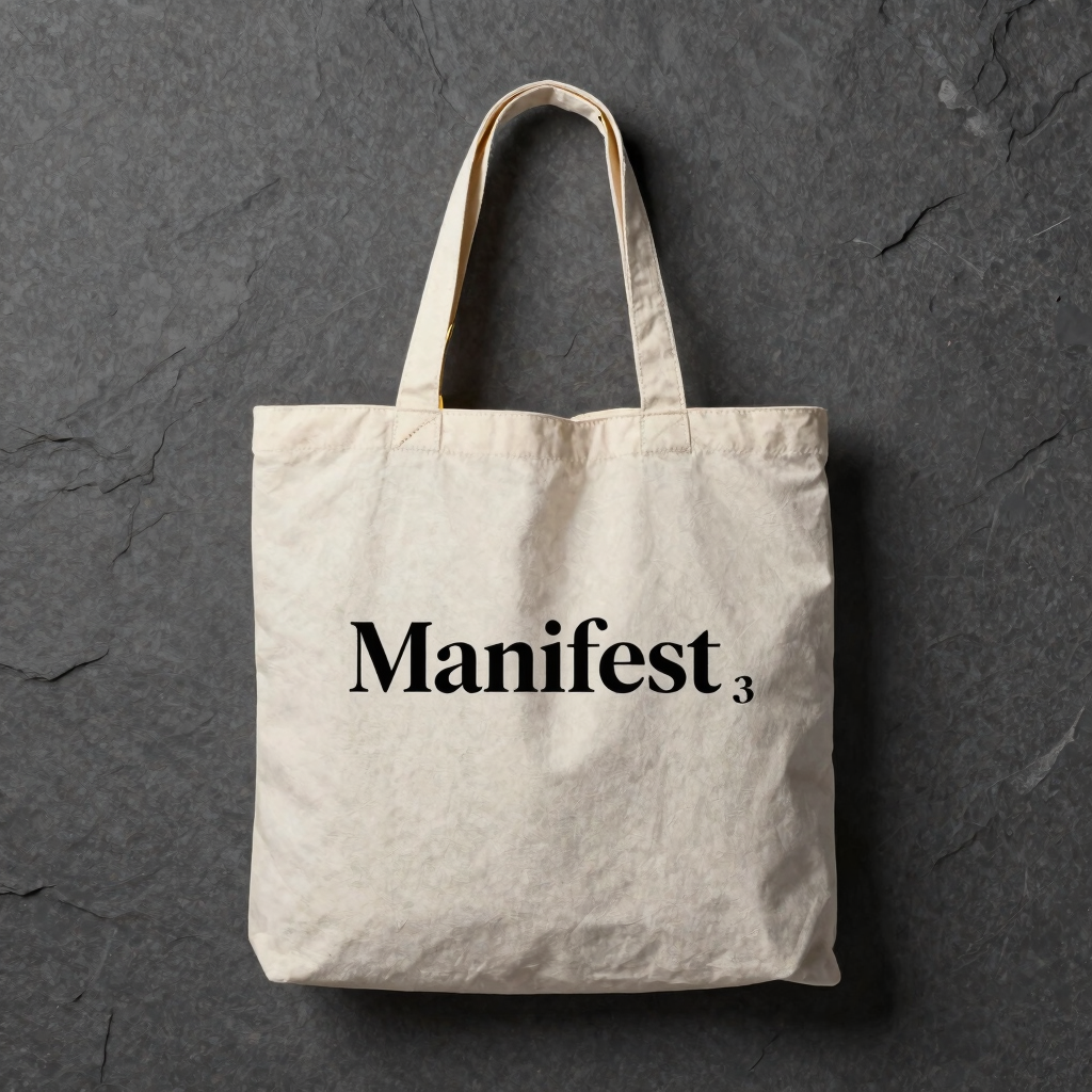 The 'Manifest' Minimalist Tote Bag