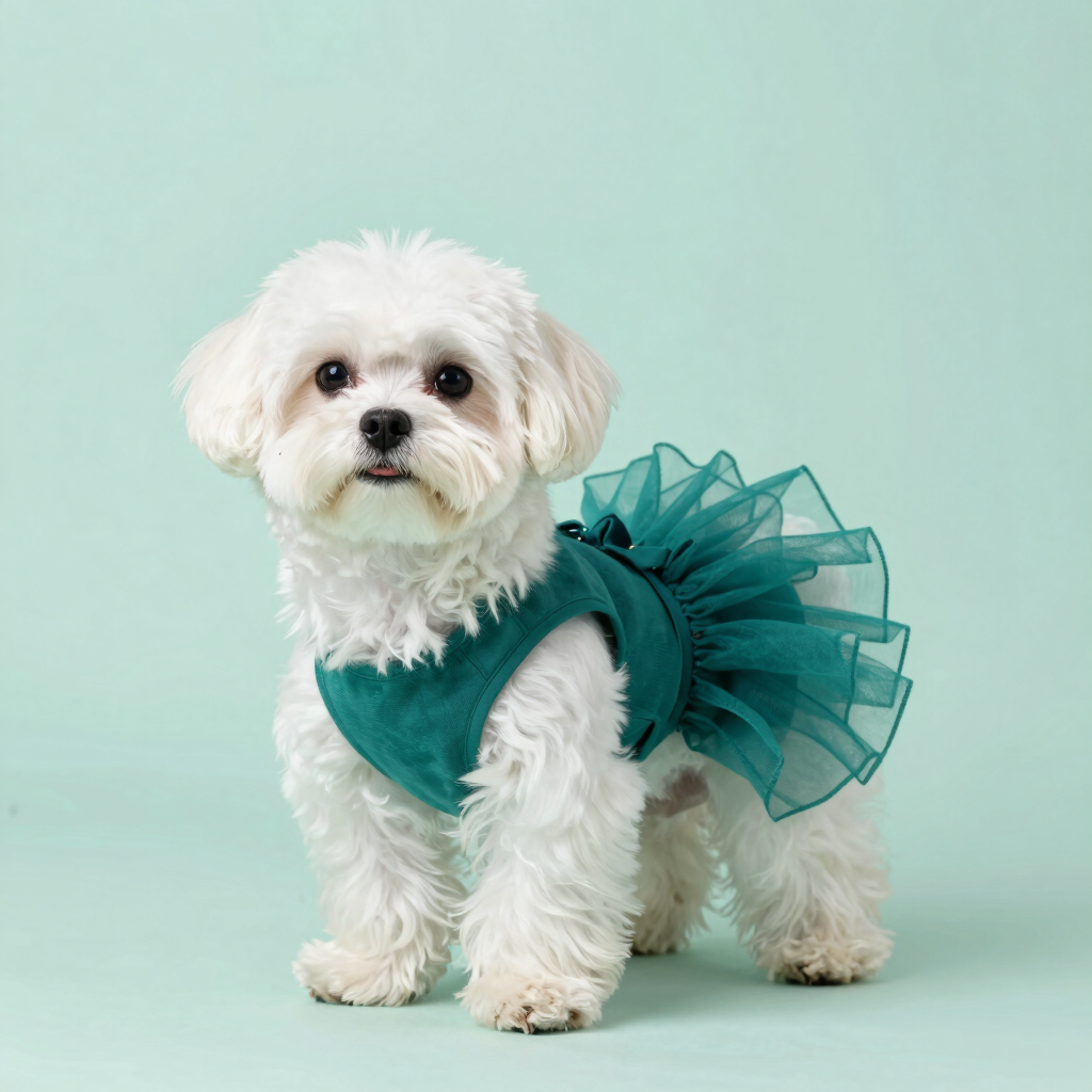 Teal Blossom Party Dress