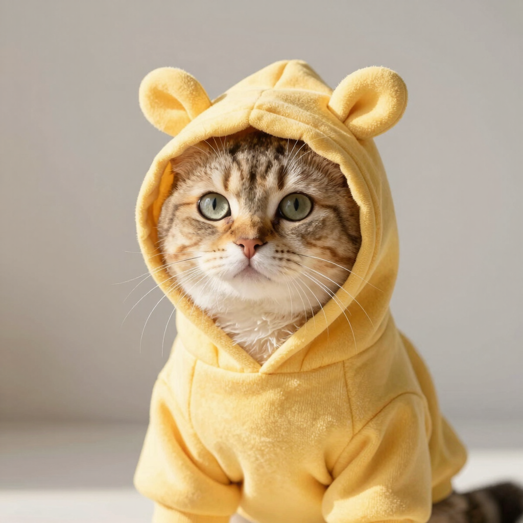 Sudadera Felina con Orejitas