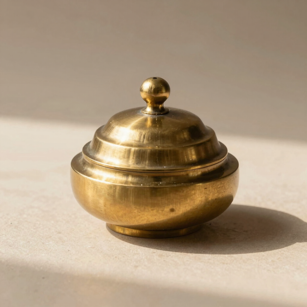 Solid Brass Architectural Incense Holder