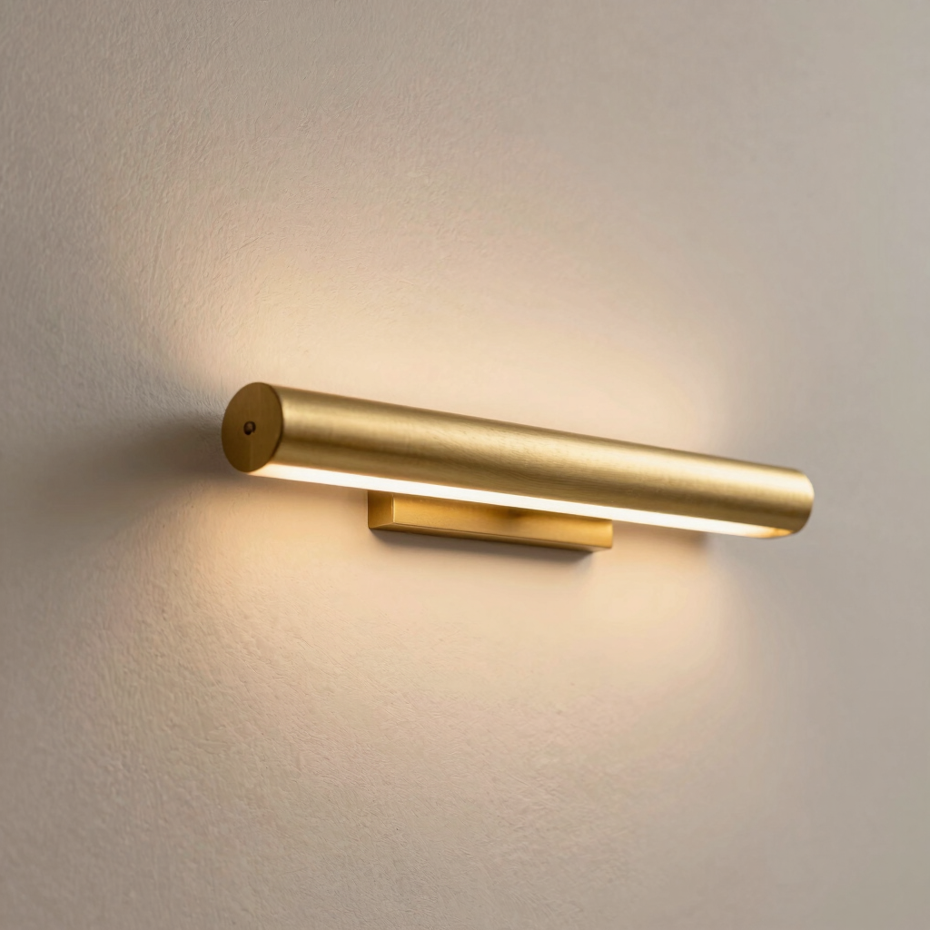 Brushed Brass Linear Wall Sconce