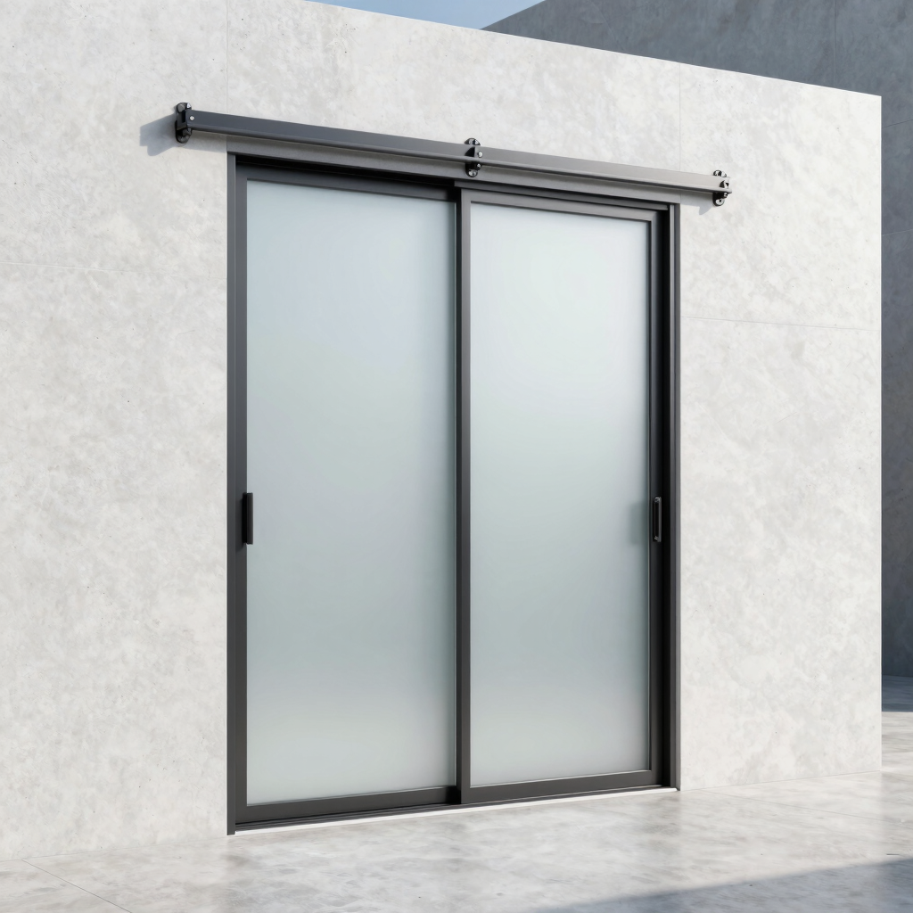 AeroGlide Frosted Glass Door