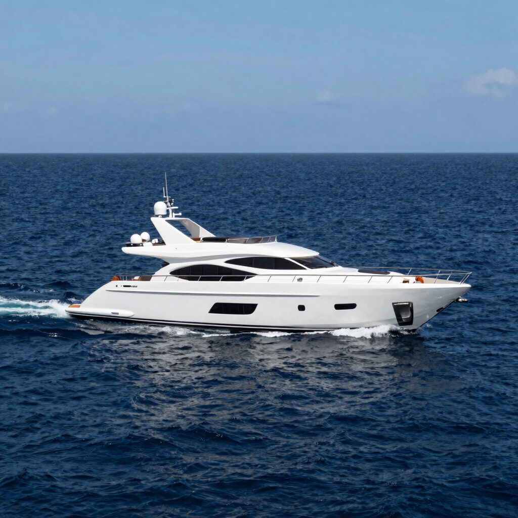 Luxury Yacht Commercial Photo Charter